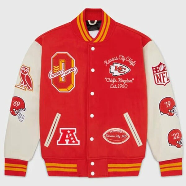 Ovo Chiefs Varsity Jacket - Red